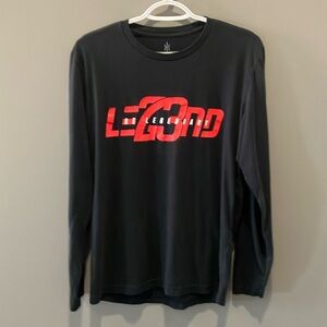 Hoop Culture Be Legendary Men’s Black, White, & Red LongSleeve T-Shirt Size M